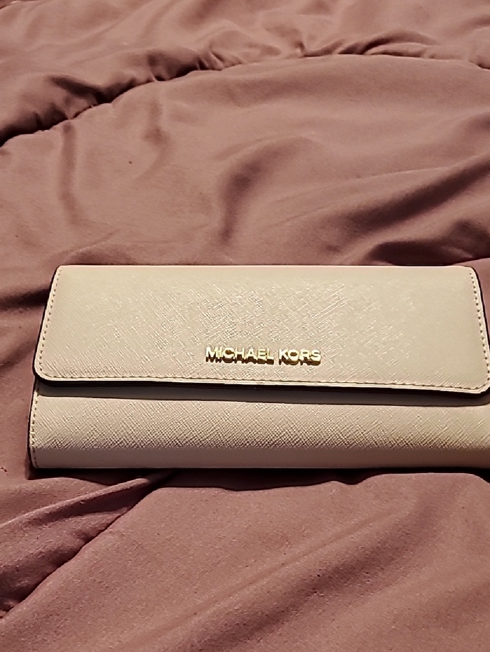 Michael Kors Blush Saffiano Leather Continental Wallet